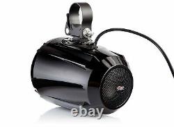 NUTV5 QUAD Bluetooth Waterproof UTV RZR Polaris Speakers Stereo Audio system