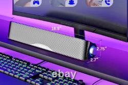 Nylavee Computer Speakers HiFi Sound Quality USB-Powered Sound Bar