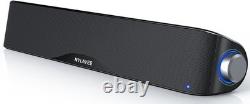 Nylavee Computer Speakers, Hi-Fi Stereo Computer Sound Bar with Bluetooth and 3