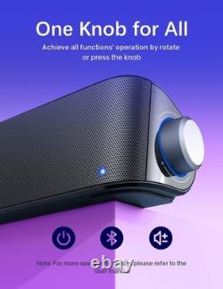 Nylavee Computer Speakers, Hi-Fi Stereo Computer Sound Bar with Bluetooth and 3
