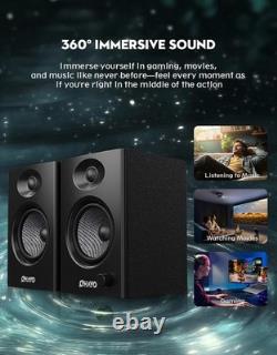 OHAYO 60W Active Bookshelf Speakers with Glass Fiber Unit, Bluetooth 5.3 & Mult