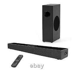 OWAIZU Bluetooth Sound bar for TV With Subwoofer, Powerful 2.1 Stereo Wireless