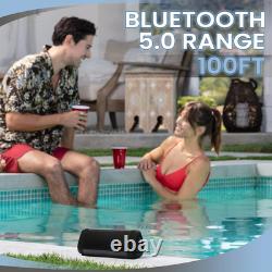 Oontz Ultra Dual Portable Bluetooth Speaker 5.0 2-Pack IPX7 Waterproof, 14W En