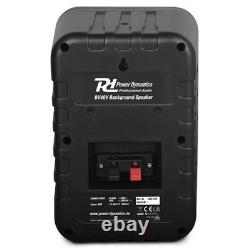 PDP BV40V 4 Wall Speakers & 2-Zone Mixer Amplifier PA System Black