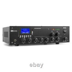 PDP BV40V 4 Wall Speakers & 2-Zone Mixer Amplifier PA System Black