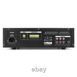 PDP BV40V 4 Wall Speakers & 2-Zone Mixer Amplifier PA System Black