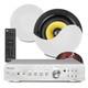 Pd Home Audio Ceiling Speaker System With Ad220a Bluetooth Amplifier 2x Kvcs5