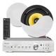 Pd Home Audio Ceiling Speaker System With Ad220a Bluetooth Amplifier 2x Kvcs6