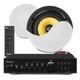 Pd Home Audio Ceiling Speaker System With Ad220b Bluetooth Amplifier 2x Kvcs6