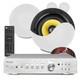 Pd Home Audio Ceiling Speaker System With Ad220b Bluetooth Amplifier 4x Kvcs5