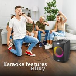 PHILIPS Audio TAX3206/94 80W Bluetooth Party Speaker with 14 Hours Play With Mic