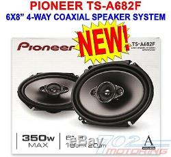 PIONEER TS-A682F 350 W MAX 6X8 4-WAY 4-Ohm STEREO CAR AUDIO COAXIAL SPEAKERS