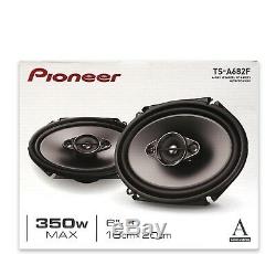 PIONEER TS-A682F 350 W MAX 6X8 4-WAY 4-Ohm STEREO CAR AUDIO COAXIAL SPEAKERS