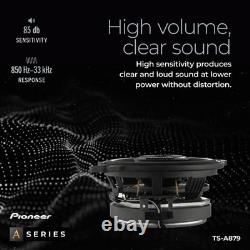 PIONEER TS A879 3-1/2 2 Way Speakers Black