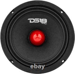 PRO-GM6.4B 480W Red Aluminum Bullet Speaker for Ultimate Car Sound Experience