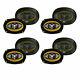 Pyle Plg69.8 6 X 9 Inch 8-way 500w Car Audio Stereo Coaxial Speakers (8 Pack)