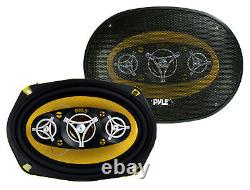PYLE PLG69.8 6 x 9 Inch 8-WAY 500w Car Audio Stereo Coaxial Speakers (8 Pack)