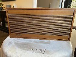 Pair Of Vintage Tandberg HI-FI Stereo Speakers Teak Norway 112-7 Sound Great