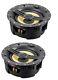 Pair Of 2-way 160w 8 In-wall In-ceiling Stereo Audio Speaker Made With Kevlar