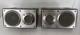 Pioneer Ts-x9 Car Audio Stereo 2 Way Rear Speakers Vintage Cast Aluminum Work