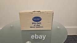 Platinum Sound PS-341 40W Stereo Speakers Vintage Desktop PC Speakers Boxed
