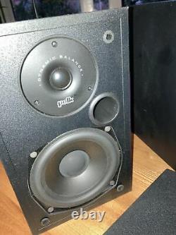 Polk Audio R10 R-10 Hifi stereo Bookshelf Speakers Audiophile BLACK VGC UK SELL