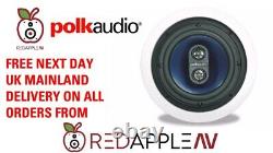 Polk Audio RC6s In-Ceiling Stereo Speaker Kitchens, Bathrooms 5 Year Warranty