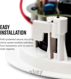 Polk Audio Rc6S Speaker 100 W Black, White Speakers With Wire, 100 W, 40-2000