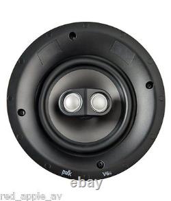 Polk V6s Wafer Thin Sheer Grill Vanishing Single Stereo In-Ceiling 100W Speaker