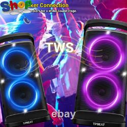 Portable Bluetooth Party Speaker, 160W Peak Powerful Loud Sound Deep Bass Wirele