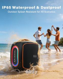 Portable Bluetooth Speaker, 120W Peak Powerful Loud Sound Deep Bass Wireless Larg