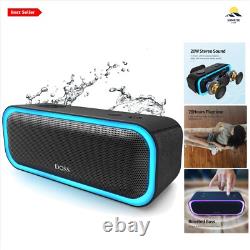 Portable Bluetooth Speaker Waterproof 20W Stereo Sound 20H Playtime Outdoor