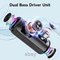 Portable Bluetooth Speaker With 30w Stereo Sound, 24h Playtime, 3 Eq Mode &