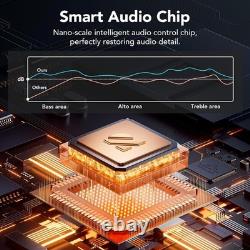 Portable Bluetooth Speaker with Handle, 40W Powerful Stereo Sound with Dual Bass