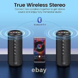 Portable Bluetooth Speaker with Loud Stereo Sound, 2026 Bluetooth 5.4 UK Seller