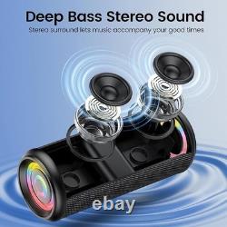 Portable Bluetooth Speaker with Loud Stereo Sound, 2026 Bluetooth 5.4 UK Seller