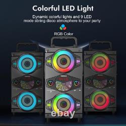 Portable Bluetooth Speakers 60W Big Powerful Wireless Loud Stereo Bass Sound Boo