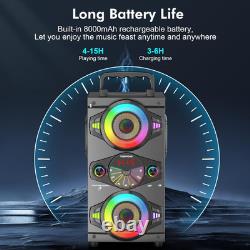 Portable Bluetooth Speakers 60W Big Powerful Wireless Loud Stereo Bass Sound Boo