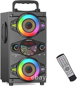 Portable Bluetooth Speakers, Powerful Wireless Loud Stereo Bass outdoor Sound