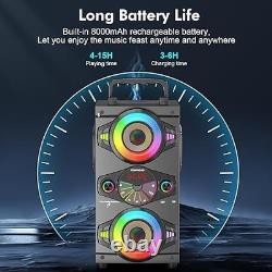 Portable Bluetooth Speakers, Powerful Wireless Loud Stereo Bass outdoor Sound