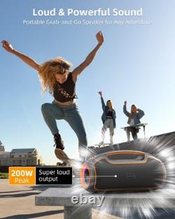 Portable Bluetooth Speakers Wireless 200W Peak Loud Sound and Deep Bass for