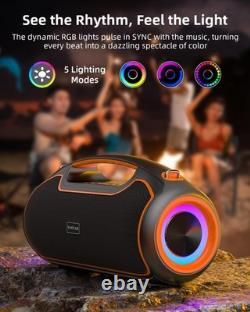 Portable Bluetooth Speakers Wireless 200W Peak Loud Sound and Deep Bass for