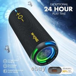 Portable Hi-Fi Bluetooth Speaker, Waterproof, 360° Sound, Deep Bass, 40W