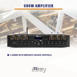 Power Dynamics PV260BT Multiroom Audio Amplifier 6x100W Bluetooth System