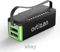 Powerful Bluetooth Speaker Clear Stereo Sound Portable with Powerbank 24H Playtime