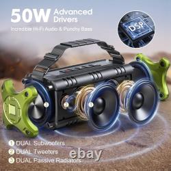 Powerful Bluetooth Speaker Clear Stereo Sound Portable with Powerbank 40H Playtime