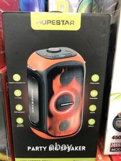 Powerful Portable Wireless Bluetooth Speaker with Stereo Sound, Dual Microphone