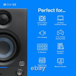 Presonus Eris 3.5 Gen 2 50W Studio Monitor Speakers Pair 2-Way Desktop Audio