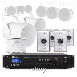 Professional Public Address 100v 4 Zone Outdoor Projector Speaker System 8x PSP6