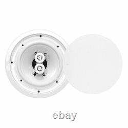 Pyle 5.25 Inch 200W Outdoor Ceiling Home Audio In-Wall Stereo Speaker (8 Pack)